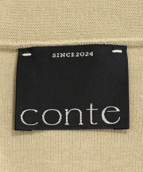 conte コンテ コットン Vネックカーディガン conte カーディガン 「conte」NVL コットン Vネックカーディガン