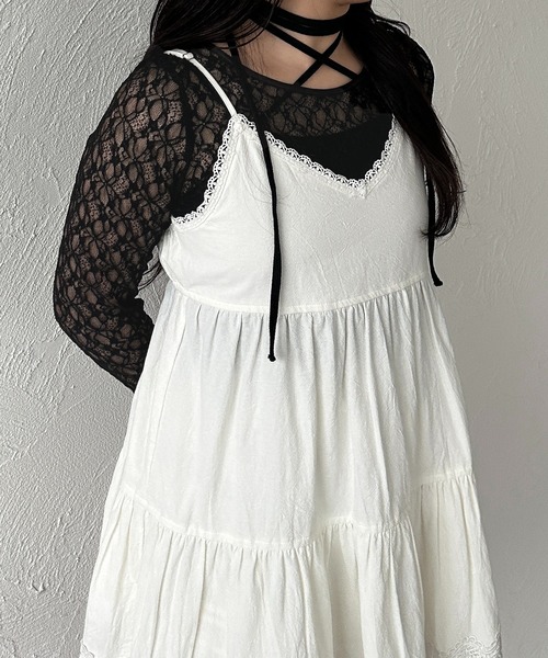 apres jour mignon(アプレジュールミニョン)の「レースロンT【ZOZOTOWN限定アイテム】(Tシャツ/カットソー・レディース・アイボリー/オフホワイト/チャコールグレー/ブラック・フリー/X-LARGE)」の6枚目の写真
