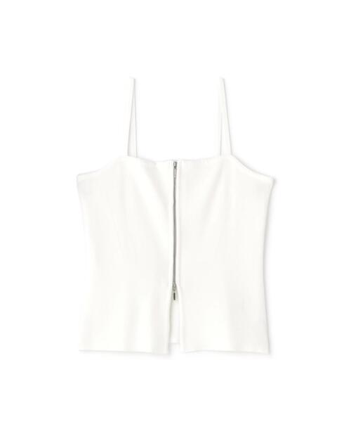 NATURAL BEAUTY BASIC（ナチュラルビューティーベーシック）の「◇ジップキャミレイヤードニット（ニット/セーター・レディース・ブルー/オフホワイト/ブラック・FREE）」の11枚目の写真