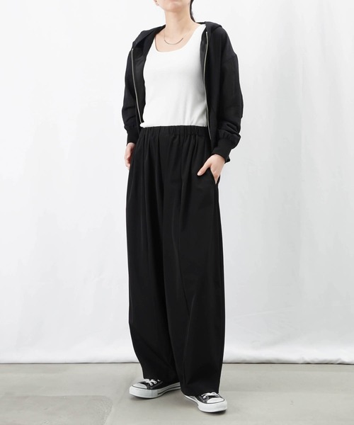 LC/LLL ワイドテーパードパンツ/コクーンシルエットパンツ