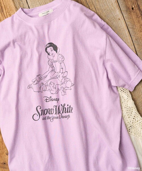 セール】【DISNEY Snow White】 ビッグフロントプリントTシャツ