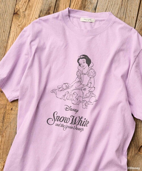 セール】【DISNEY Snow White】 ビッグフロントプリントTシャツ