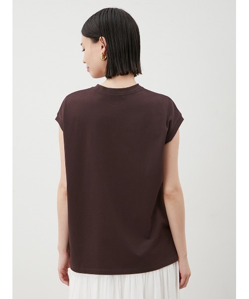 Mila Owen（ミラオーウェン）の「ハイラインフレンチスリーブカットトップス（Tシャツ/カットソー・レディース・ターコイズブルー/その他/ホワイト/ブラウン/ピンク/ネイビー/チャコールグレー・0/1）」の18枚目の写真