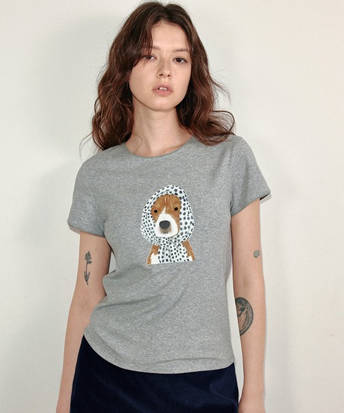 tシャツ ドッグプリントTシャツ FC25S086「Fano Studios」「2025SS」 レディース メンズ 93082053b_b_04_500.jpg