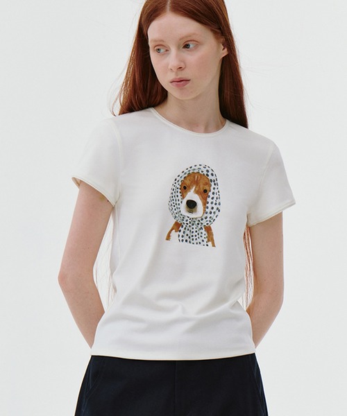 ドッグプリントTシャツ FC25S086【Fano Studios】【2025SS