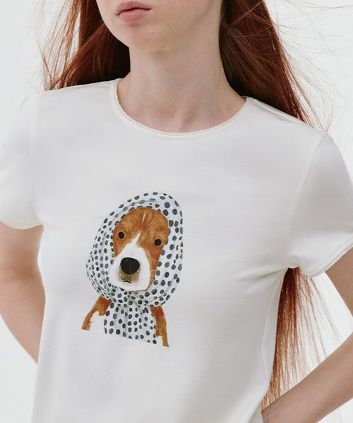 ドッグプリントTシャツ FC25S086【Fano Studios】【2025SS