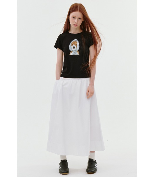 Fano Studios（ファノ ストゥディオズ）の「ドッグプリントTシャツ FC25S086【Fano Studios】（Tシャツ/カットソー・レディース・ホワイト/ブラック/グレー・L/M/S）」の12枚目の写真