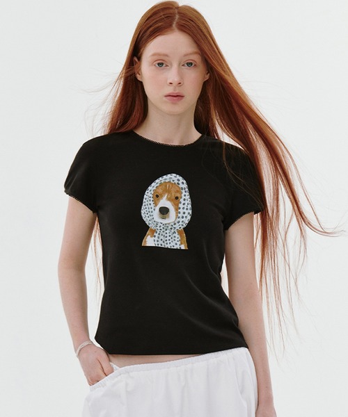 tシャツ ドッグプリントTシャツ FC25S086「Fano Studios」「2025SS」 レディース メンズ ドッグプリントTシャツ FC25S086【Fano Studios】【2025SS