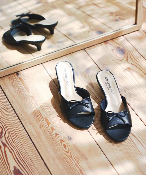 リボンミュール 着払い300円 Juze サンダル サテンリボンミュール レディース : ZOZOTOWN Yahoo!店