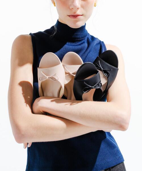 RODE SKO(ロデスコ)の「『MADE IN JAPAN』リボンミュール(サンダル・レディース・ベージュ/ブラック・36/38/37)」の18枚目の写真