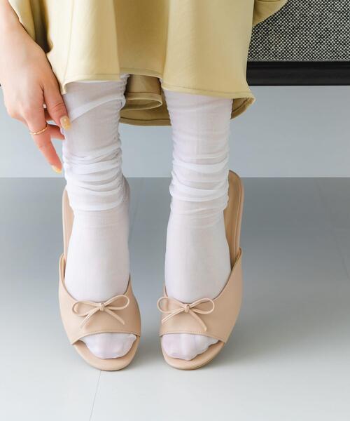 RODE SKO(ロデスコ)の「『MADE IN JAPAN』リボンミュール(サンダル・レディース・ベージュ/ブラック・36/38/37)」の19枚目の写真