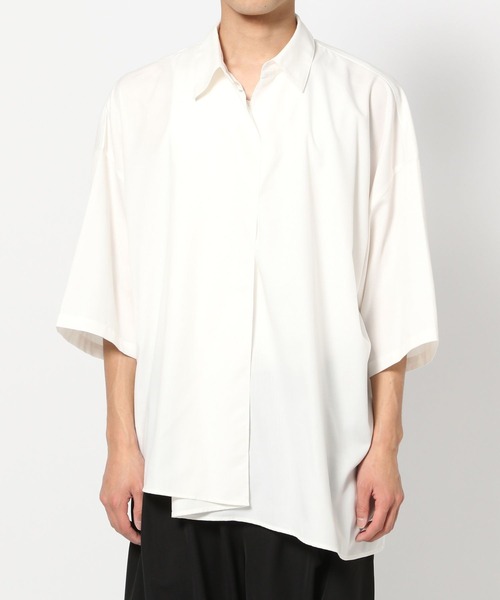 HARE（ハレ）の「ドレープスキッパーシャツ(HARE)（シャツ/ブラウス・メンズ・ブラック/パープル/ホワイト・FREE）」の18枚目の写真