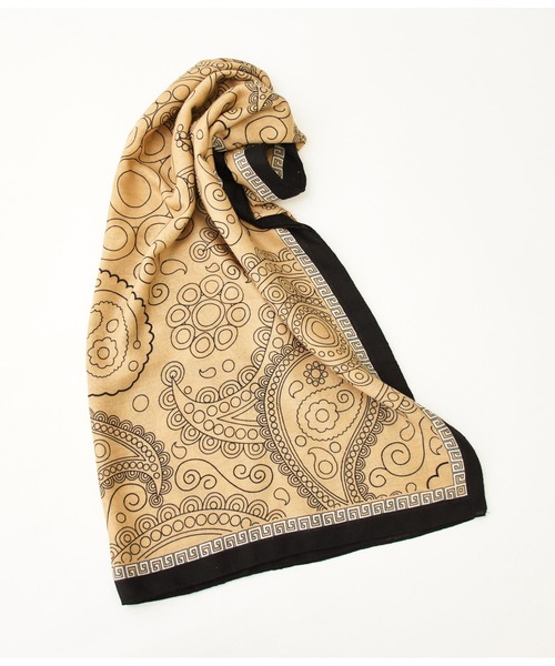 Settimissimo（セッティミッシモ）の「ペイズリー プリント 大判 ストール（ストール/ショール・レディース・ベージュ/オフホワイト・FREE）」の13枚目の写真