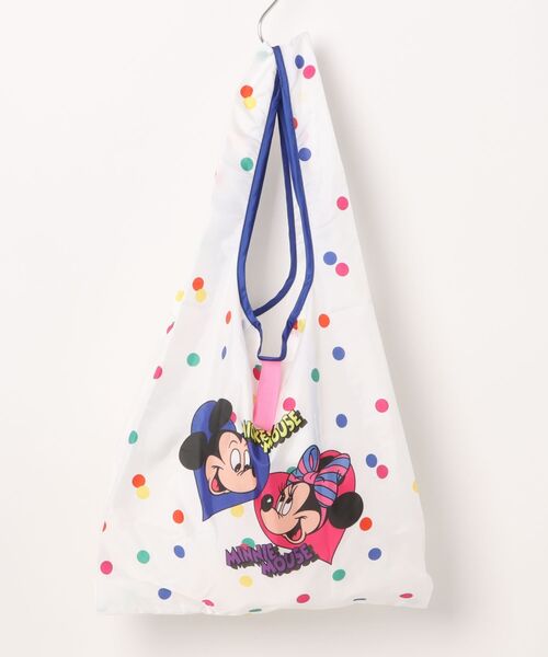 Disney(ディズニー)の「【 Disney NOSTALGICA 】 ノスタルジカ マルシェショッピングバッグ 25S3(エコバッグ/サブバッグ・レディース・ホワイト/パープル・FREE)」の3枚目の写真