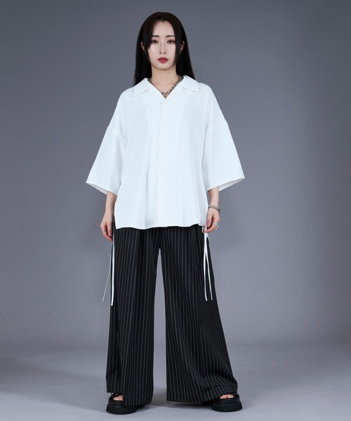 Ellno Loset(エルノロゼット)の「【機能性付き】サイドコードバックヨークシャツ(シャツ/ブラウス・メンズ・ブラック/ブルー系その他/オフホワイト・MEDIUM/LARGE/SMALL)」の9枚目の写真