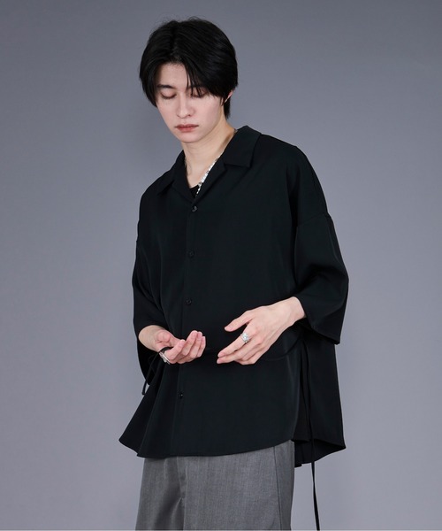 Ellno Loset(エルノロゼット)の「【機能性付き】サイドコードバックヨークシャツ(シャツ/ブラウス・メンズ・ブラック/ブルー系その他/オフホワイト・MEDIUM/LARGE/SMALL)」の10枚目の写真