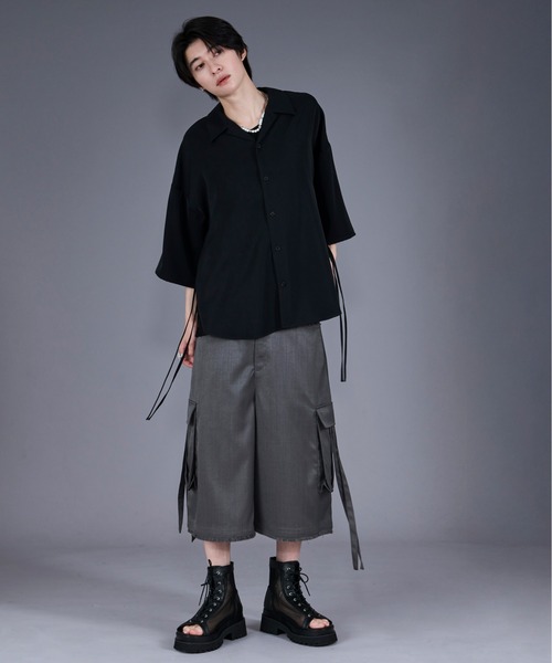 Ellno Loset(エルノロゼット)の「【機能性付き】サイドコードバックヨークシャツ(シャツ/ブラウス・メンズ・ブラック/ブルー系その他/オフホワイト・MEDIUM/LARGE/SMALL)」の13枚目の写真