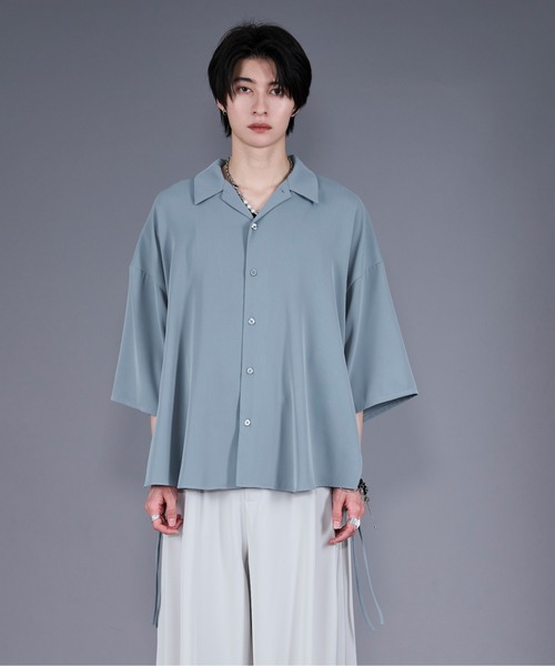 Ellno Loset(エルノロゼット)の「【機能性付き】サイドコードバックヨークシャツ(シャツ/ブラウス・メンズ・ブラック/ブルー系その他/オフホワイト・MEDIUM/LARGE/SMALL)」の17枚目の写真