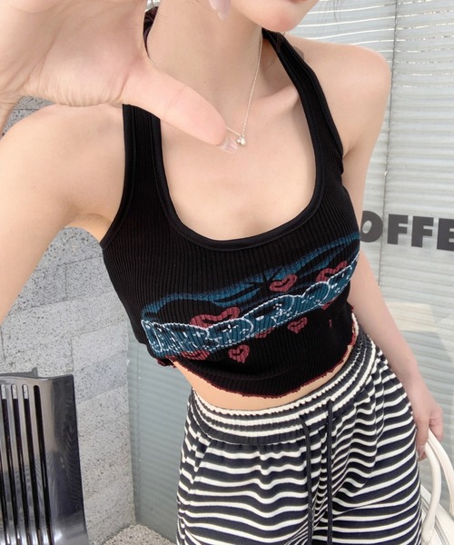 HAKUJI(ハクジ)/Asymmetry bra tanktop(アシンメトリー ブラ