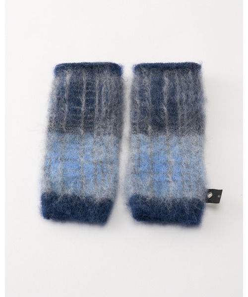 wjk（ダヴルジェイケイ）の「mohair shaggy knit hand warmer（手袋・メンズ・ブラック/ブルー/ダークブラック・FREE）」の8枚目の写真
