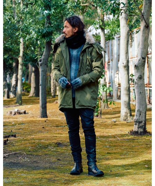 wjk（ダヴルジェイケイ）の「mohair shaggy knit hand warmer（手袋・メンズ・ブラック/ブルー/ダークブラック・FREE）」の9枚目の写真