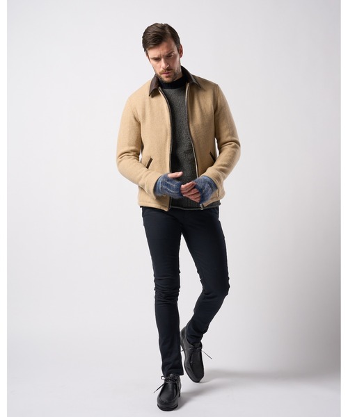 wjk（ダヴルジェイケイ）の「mohair shaggy knit hand warmer（手袋・メンズ・ブラック/ブルー/ダークブラック・FREE）」の10枚目の写真