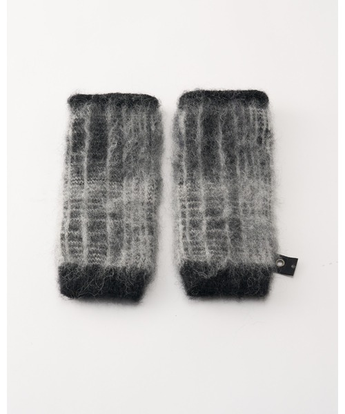 wjk（ダヴルジェイケイ）の「mohair shaggy knit hand warmer（手袋・メンズ・ブラック/ブルー/ダークブラック・FREE）」の12枚目の写真