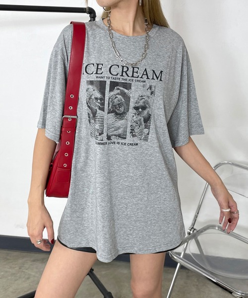 tシャツ 転写プリントＴシャツ レディース セール】転写プリントTシャツ（Tシャツ/カットソー）｜non-hedge