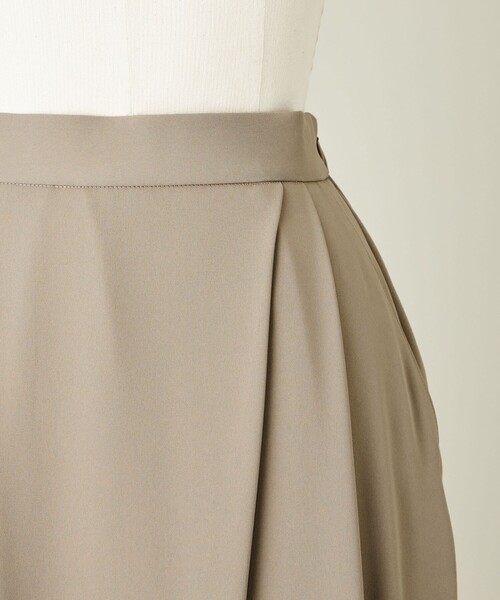 conte・アシンメトリー タックパンツ BEIGE 36 conte パンツ 「conte」アシンメトリー タック イージーパンツ