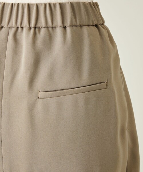 conte・アシンメトリー タックパンツ BEIGE 36 conte パンツ 「conte」アシンメトリー タック イージーパンツ