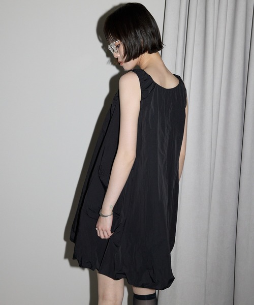 leimn（レイムン）の「【2WAYバルーンシルエットミニワンピース／チュニック】（チュニック・レディース・ブラック/ホワイト・FREE）」の19枚目の写真