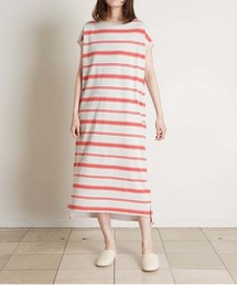 KID BLUE（キッドブルー）の「キッドブルー -２５カノコボーダー -半袖ワンピース -KRBR363 -kidblue（ルームワンピース・レディース）」