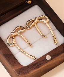 UP START（アップスタート）の「【MASHIRO】ワンポイントリボンピアス　ゆる結び（ピアス（両耳用））」