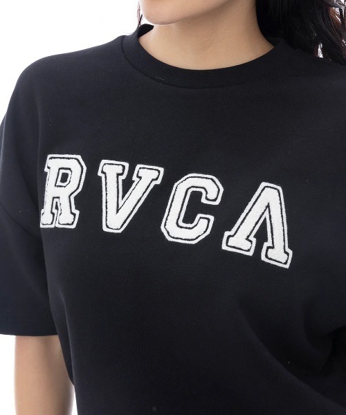 RVCA(ルーカ)の「【RVCA/ルーカ】25SS PATCHED RVCA SS DRESS/カレッジフォントロゴワンピース(ワンピース・レディース・ブラック・MEDIUM)」の2枚目の写真