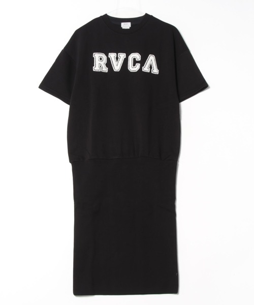 RVCA(ルーカ)の「【RVCA/ルーカ】25SS PATCHED RVCA SS DRESS/カレッジフォントロゴワンピース(ワンピース・レディース・ブラック・MEDIUM)」の6枚目の写真