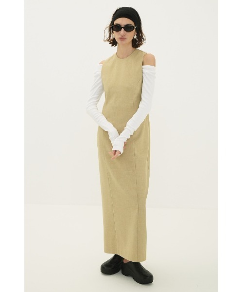 【新品未使用】クラネ/CLANE ワンピース　Mサイズ　ネイビー CLANE（クラネ）の「CLANE WAIST DESIGN VOLUME ONEPIECE