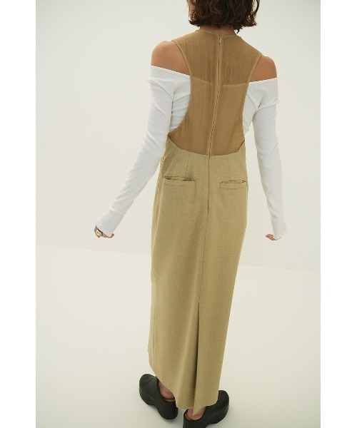 CLANE BACK SHEER MAXI ONEPIECE 18112-5262（ワンピース）｜CLANE