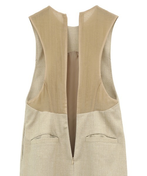 CLANE(クラネ)の「CLANE BACK SHEER MAXI ONEPIECE 18112-5262(ワンピース・レディース・ベージュ・1)」の8枚目の写真