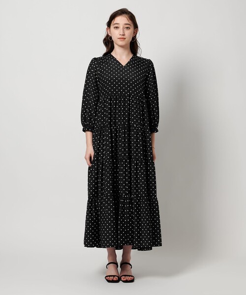 UNITED ARROWS（ユナイテッドアローズ）の「Vネック ドット ティアード