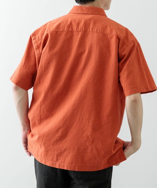 ITEMS URBANRESEARCH(アイテムズ アーバンリサーチ)の「『セットアップ対応』天然素材リネンコットンレギュラーカラー半袖シャツ(シャツ/ブラウス・メンズ・アイボリー/チャコールグレー/オレンジ系その他/ブラウン・MEDIUM/LARGE/X-LARGE)」の19枚目の写真