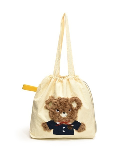 DIAVEL（ディアベル）の「【防水トートバッグ】選べるシャギーワッペントートバッグ（トートバッグ・レディース・グリーン/アイボリー/ブラウン/ブルー・FREE）」の2枚目の写真