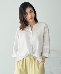 Rene ストライプ パールブラウス パール」に該当するシャツ/ブラウス（ストライプ柄