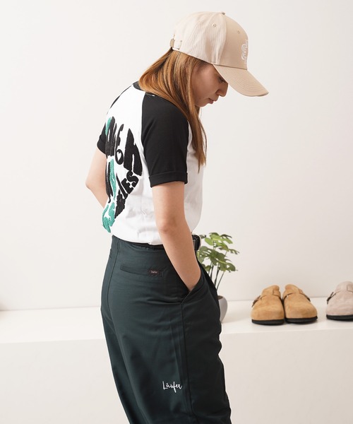 1111clothing（ワンフォークロージング）の「ハート サガラ刺繍 ラグランTシャツ / Heart Sagara Embroidery Raglan T-Shirt（Tシャツ/カットソー・メンズ・ホワイト×ブラック/ホワイト×ネイビー/ブラック×ホワイト・L/M/S）」の6枚目の写真