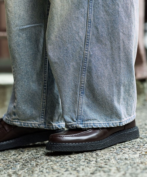 Bleme（ブレム）の「ヴィンテージ加工　カーブデニムパンツ（デニムパンツ・メンズ・ライトブルー/ブルー/ブラック・S/M/L/XL）」の18枚目の写真