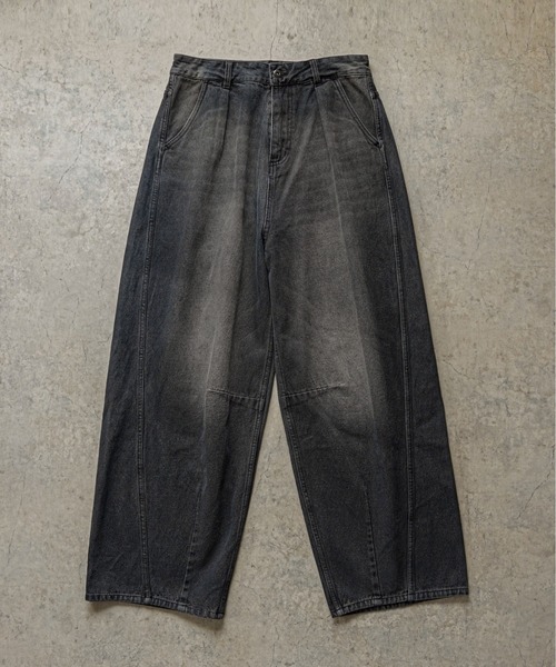 FREAK'S STORE｜ワイドシルエット カーブ デニムパンツ 24AW