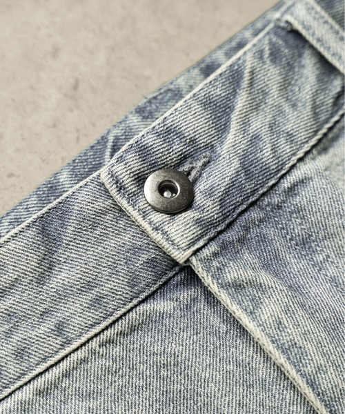 Bleme（ブレム）の「ヴィンテージ加工　カーブデニムパンツ（デニムパンツ・メンズ・ライトブルー/ブルー/ブラック・S/M/L/XL）」の19枚目の写真