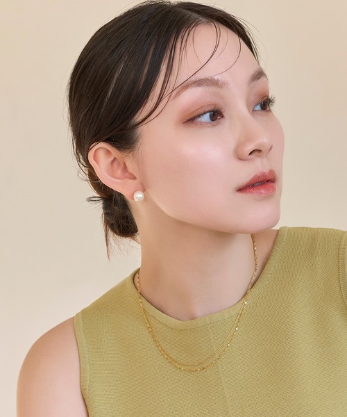 Phoebe(フィービィー)の「【痛くないシリーズ/金属アレルギー対応】パールリウムライトフィットイヤリング/一粒パール(イヤリング・レディース・ホワイト・FREE)」の6枚目の写真