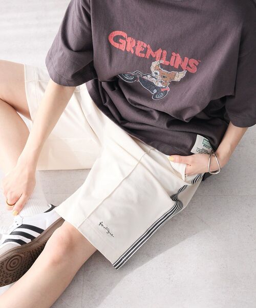 CRAFT STANDARD BOUTIQUE（クラフトスタンダードブティック）の「接触冷感/UVカット/速乾性 トラックショーツ（その他パンツ・レディース・チャコールグレー/ブラック/ベージュ・S/M/L）」の3枚目の写真