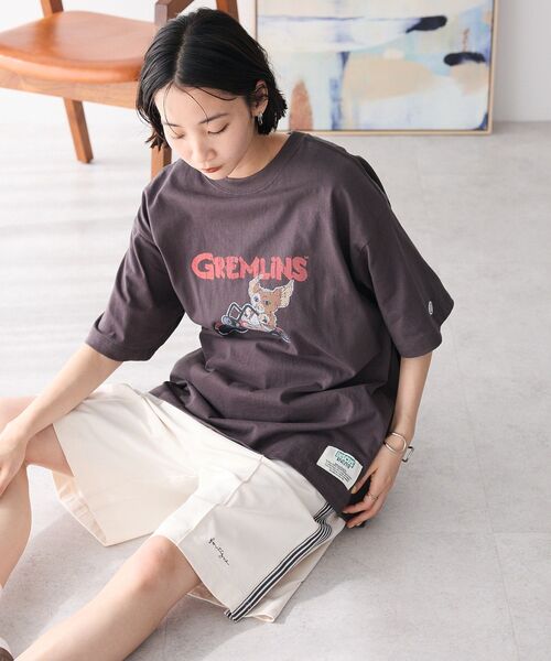 CRAFT STANDARD BOUTIQUE（クラフトスタンダードブティック）の「接触冷感/UVカット/速乾性 トラックショーツ（その他パンツ・レディース・チャコールグレー/ブラック/ベージュ・S/M/L）」の5枚目の写真