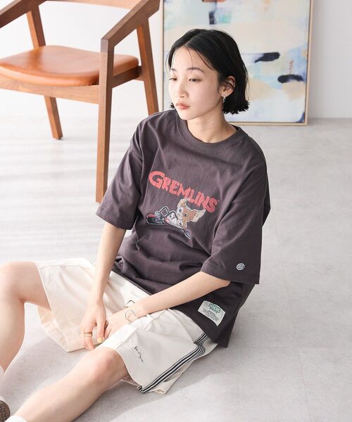 CRAFT STANDARD BOUTIQUE（クラフトスタンダードブティック）の「接触冷感/UVカット/速乾性 トラックショーツ（その他パンツ・レディース・チャコールグレー/ブラック/ベージュ・S/M/L）」の6枚目の写真